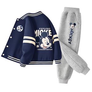 Детская повседневная спортивная одежда Disney, синий