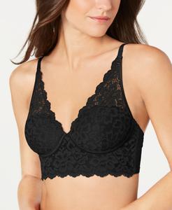 Бюстгальтер-топ без косточек Pure Comfort Lace & Mesh Longline Wireless Bralette DM1188 Maidenform, Black