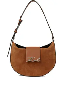 Сумка на плечо S/Signature Karl Lagerfeld, коричневый