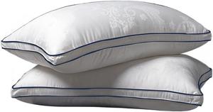 THJKUPO Подушка шейная из гусиного пуха с хлопковой наволочкой цветочный принт