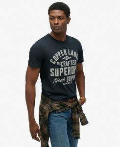 Рубашка Superdry, темно-синий