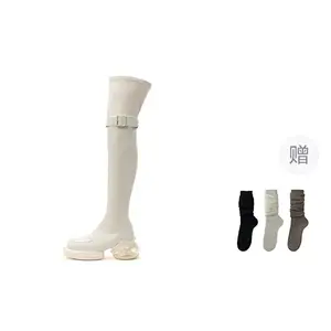 Сапоги женские Sugar Drop Thigh-Hop Daphne Lab, белый