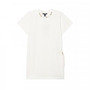 Футболка-платье с цепочкой Lv LOUIS VUITTON, белый