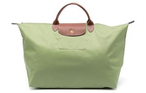 LONGCHAMP Сумка Le Pliage с кожаной отделкой, дорожная сумка, маленькая женская модель Avocado Green, Avocado Green