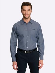 Рубашка с длинными рукавами в дымчато-синем меланжевом цвете WITT WEIDEN