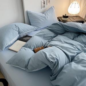 AVIVI Комплект постельного белья 4 предмета, простыня на резинке 180 см, пододеяльник 200x230 см