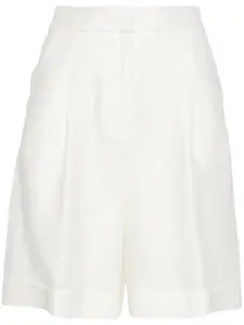 Льняные шорты строгого кроя Peserico, нейтральный