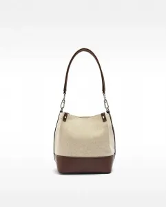 Женская сумка-бандольера в стиле бомбонера с магнитной застежкой, однотонная Parfois, бежевый