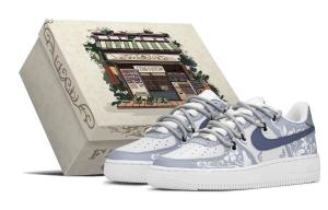 Кроссовки Nike Air Force 1 Skateboard Shoes Women's Low-Top Blue Purple