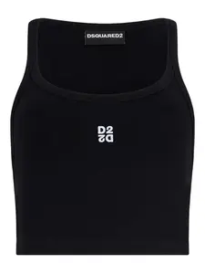 Топ d2 upside down DSQUARED2, черный