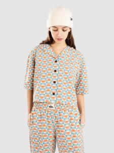 Рубашка Quiksilver Dad Crop Fit Cotton Hemd, brittany blue florever