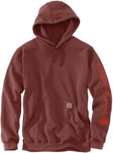 Carhartt мужская толстовка Relaxed Fit Midweight Garment Dyed French Terry Graphic, Dark Spice Red