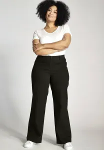 Джинсы прямого кроя с высокой талией Ulla Popken, Black