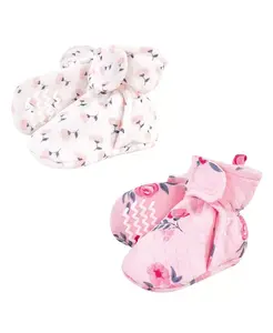 Детские утепленные пинетки Hudson, 2 пары Hudson Baby, мультиколор