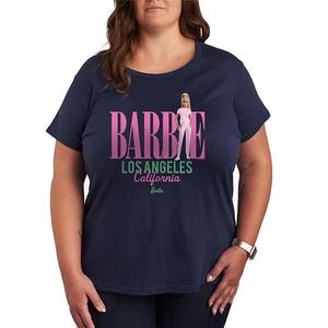 Футболка с принтом Los Angeles с коротким рукавом Plus size Barbie, Navy