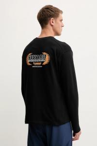 Хлопковая толстовка Hummel, черный