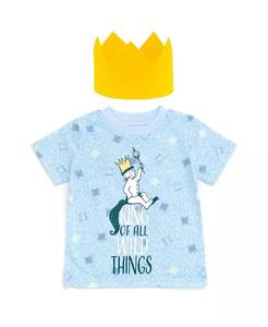 Футболка и корона для косплея Max для маленьких мальчиков «Where the Wild Things Are» Warner Bros., синий