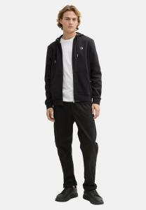 Толстовка на молнии MIT LOGO PRINT TOM TAILOR DENIM, черный