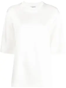 Футболка с вышитым логотипом Lanvin, белый