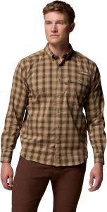 Рубашка Columbia Mens Sharptail с длинным рукавом Yarn Dye, Surplus Green Triple Check