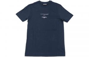 Футболка мужская морская синяя EMPORIO ARMANI