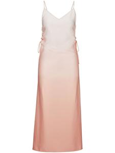 HUGO платье миди с эффектом градиента, нейтральный цвет