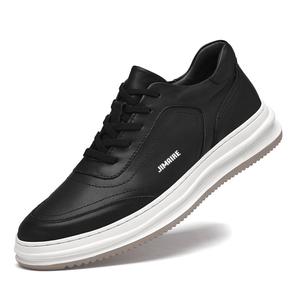 King Jinmai Антискользящие износостойкие низкие скейтерские кроссовки мужские - черные зимние на флисовой подкладке, цвет Black Winter Fleece-Lined