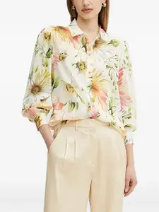 Рубашка с цветочным принтом GUESS USA, нейтральный
