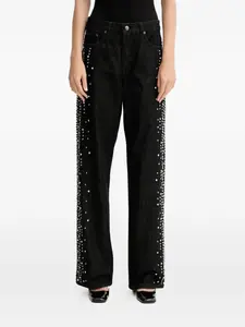 Джинсы из денима с украшениями Gestuz, черный