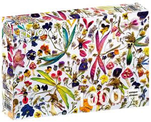 Enjoy, Пазл - Цветы и стрекозы, 1000 шт.