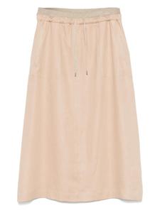 Юбка миди из льна Gran Sasso, нейтральный