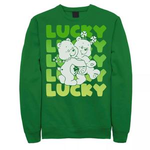 Мужской свитшот Care Bears Lucky Text ко Дню Святого Патрика Licensed Character
