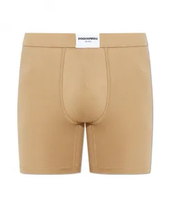 Боксерские шорты с нашивкой с логотипом. Dsquared2, бежевый
