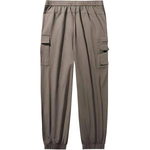 Анта x National Geographic Уличная коллекция Вязаные спортивные брюки Мужские Базовые черные