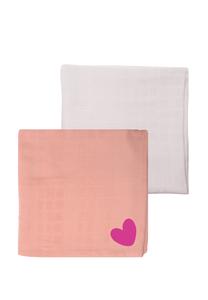 LILIPUT Пеленкии 'Herz' в сером и розовом цветах