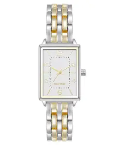 Женские часы Quartz Casual в серебристом и золотистом тонах из металлического сплава, 23 мм Anne Klein