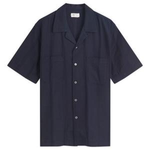 Футболка с рисунком из хлопка и дорожных узоров Maui Universal Works, синий