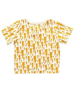 Розовая футболка с курицей из органического материала Pink Chicken, желтый