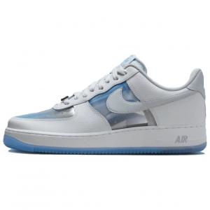 Nike Кроссовки для скейтбординга Air Force 1 Abrasion Resistant Low Top мужские бело-голубые