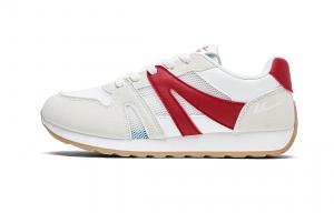 WARRIOR Дышащие и легкие низкие повседневные туфли женские бежево-красные