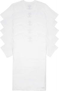 Комплект из 5 мужских классических хлопковых маек Calvin Klein, 5 Classic White Vneck