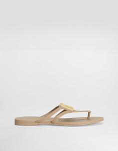 Резиновые шлепанцы для пляжа с логотипом DOLCE & GABBANA, мультиколор