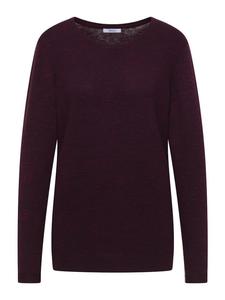 Свитер цвета баклажаново-красный меланж с вереском Cecil