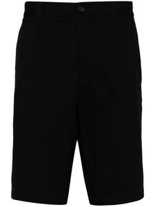 Прямые шорты-бермуды BOSS, черный