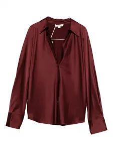 Атласная рубашка Vince, красный