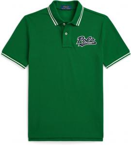 Поло Polo Ralph Lauren Kids Logo Cotton Mesh Polo Shirt, цвет Athletic Green