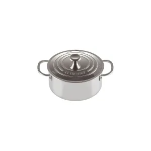 Кастрюля из нержавеющей стали Le Creuset Signature с крышкой, 3л, 20 см, серебристый