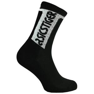 Мужчины с логотипом/белые носки Asics, черный