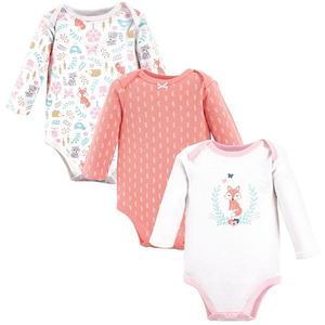 Боди с длинным рукавом для девочки, woodland fox Hudson Baby