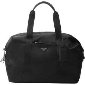 Нейлоновая дорожная сумка мужская черная PRADA, Set (Bag+Dust Bag)
